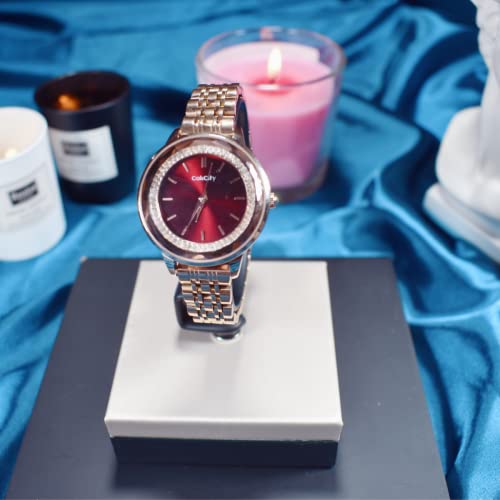 Diamond Quartz Watches Metal Strap Elegant Fashionable Wrist Watch