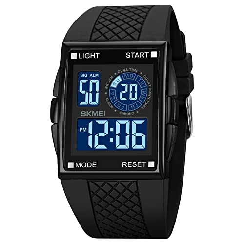 CakCity Mens Digital Watch Military Watches for Men Fishing Watch
